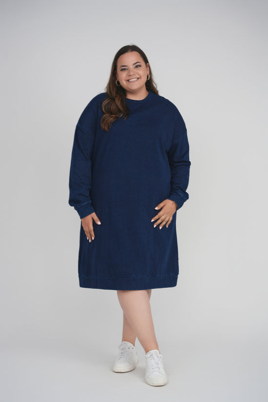 ACID WASH DRESS (INK)