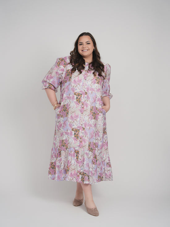 HAILEY DRESS (PINK PAISLEY)