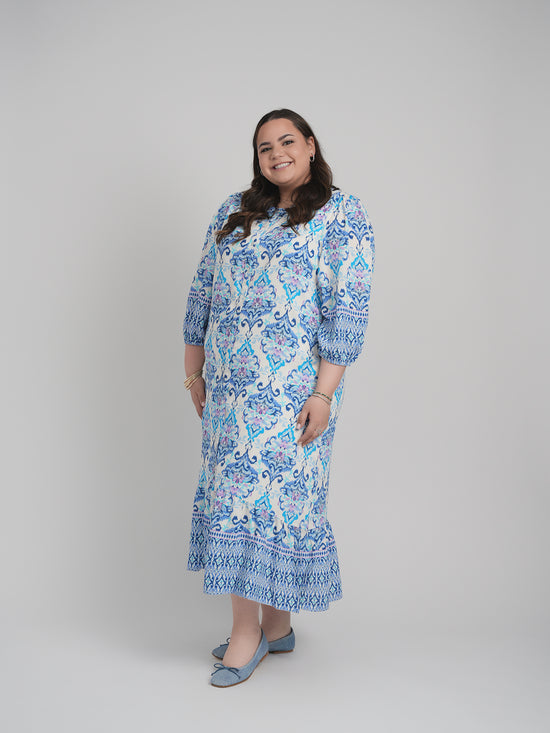 HAILEY DRESS (BLUE/PURPLE)