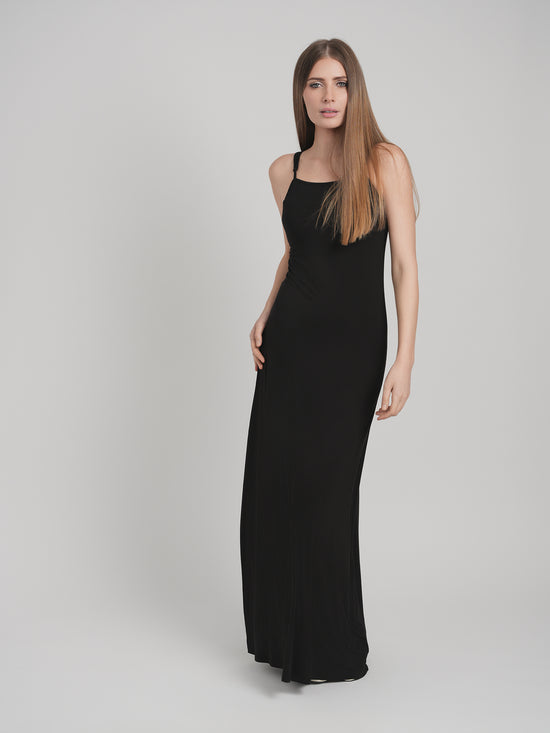 MODAL SLIP DRESS (BLACK)