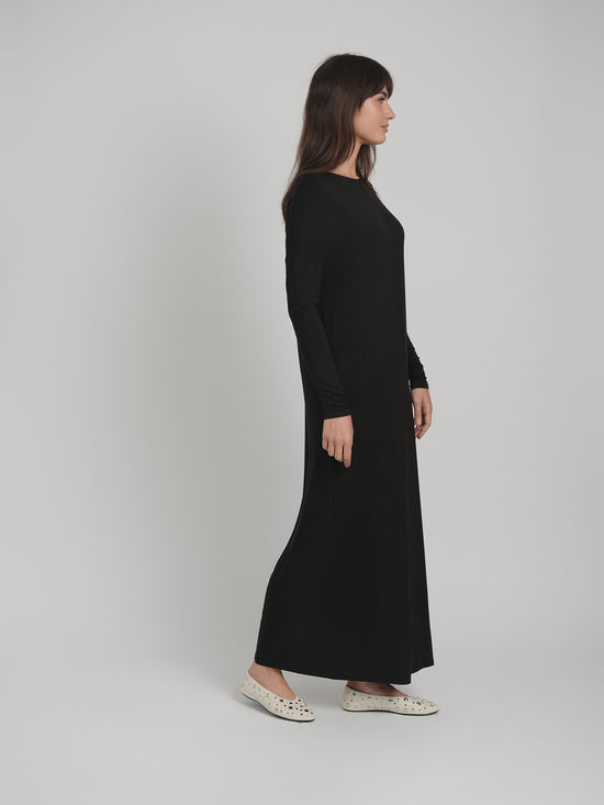 MODAL MAXI DRESS (BLACK)