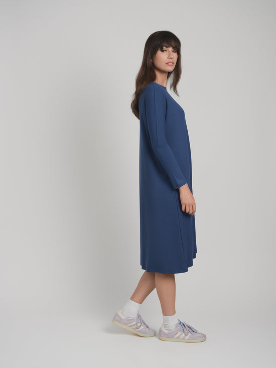 RIBBED TUNIC DRESS (SPACE)