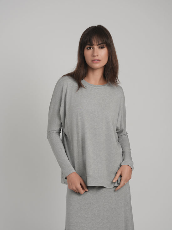 MODAL SKYE TOP (LIGHT H. GREY)