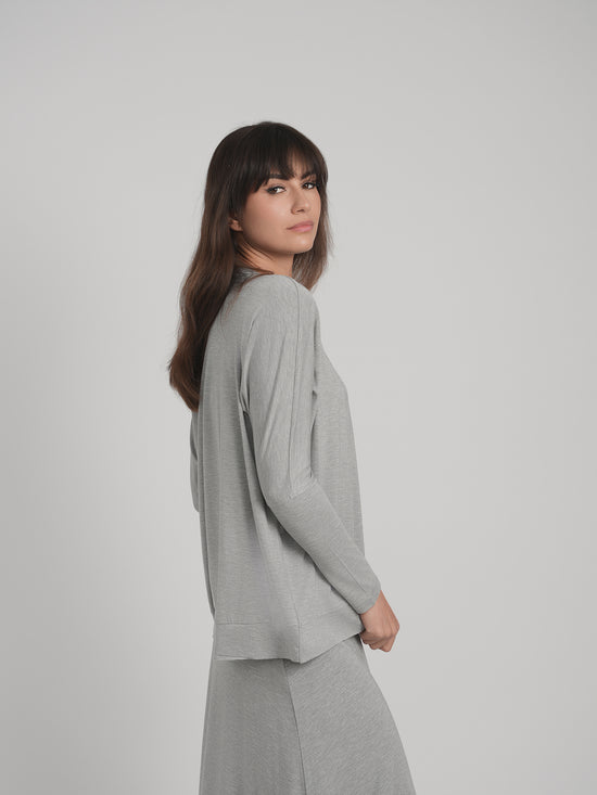 MODAL SKYE TOP (LIGHT H. GREY)