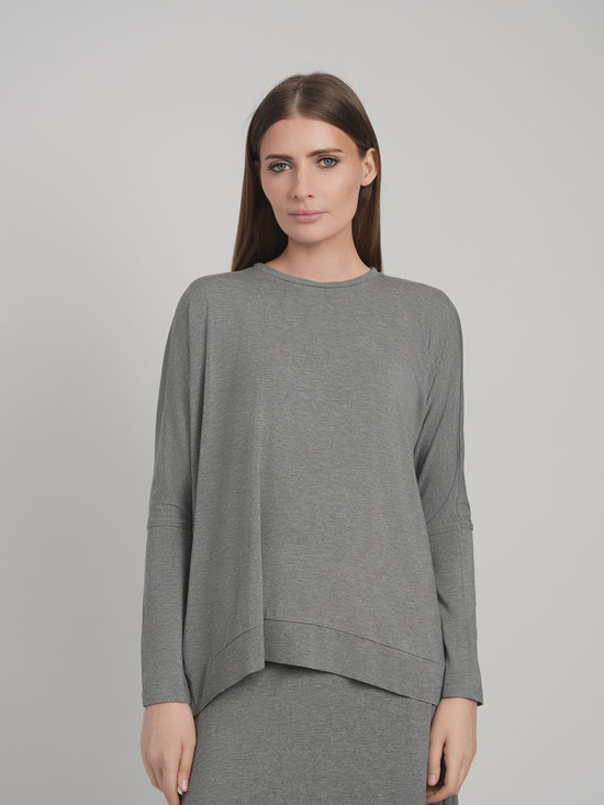 *MODAL SKYE TOP ( CHARCOAL)