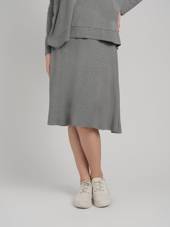 *MODAL SKYE SKIRT (CHARCOAL)