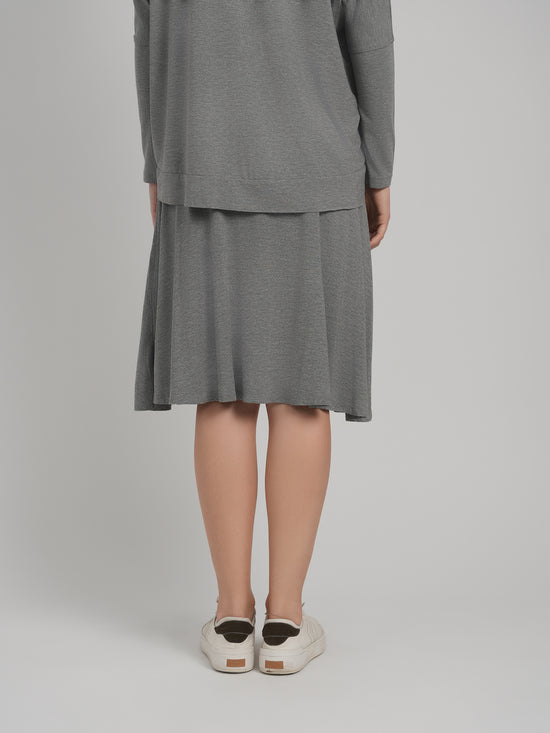 *MODAL SKYE SKIRT (CHARCOAL)