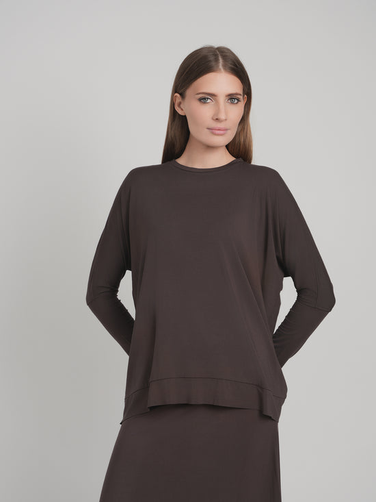 MODAL SKYE TOP (BROWN)