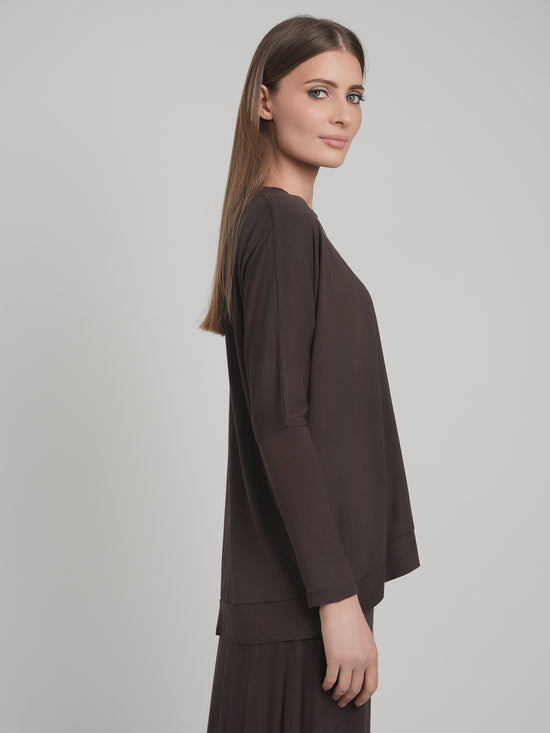 MODAL SKYE TOP (BROWN)