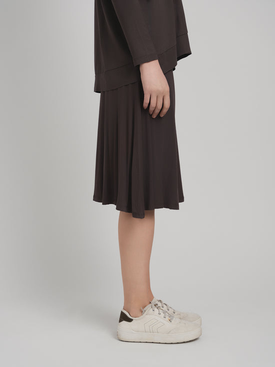 MODAL SKYE SKIRT (BROWN)
