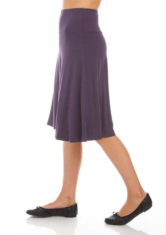 MODAL SKYE SKIRT (EGGPLANT)