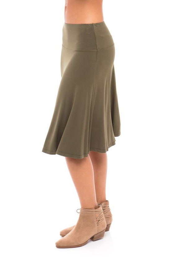 MODAL SKYE SKIRT (OLIVE)