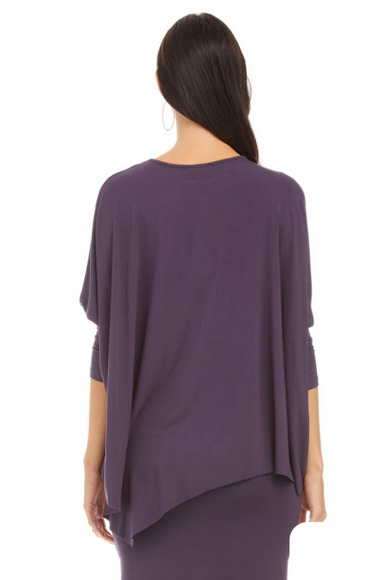 EDEN TOP SOLID JERSEY (EGGPLANT)