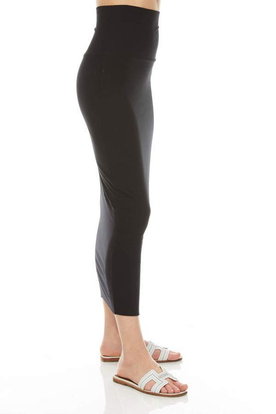 MODAL MIDI SLIM SKIRT (BLACK)
