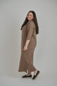 MAXI T-SHIRT DRESS (TAUPE)
