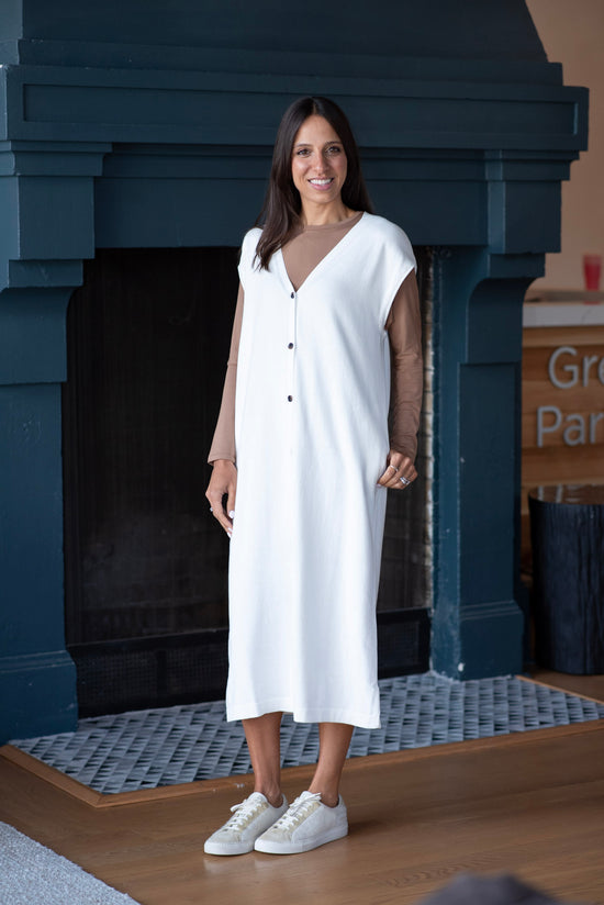 V-LONG BUTTON DOWN CARDIGAN