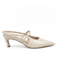 Connie Embossed Crocodile Heels