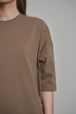 MAXI T-SHIRT DRESS (TAUPE)