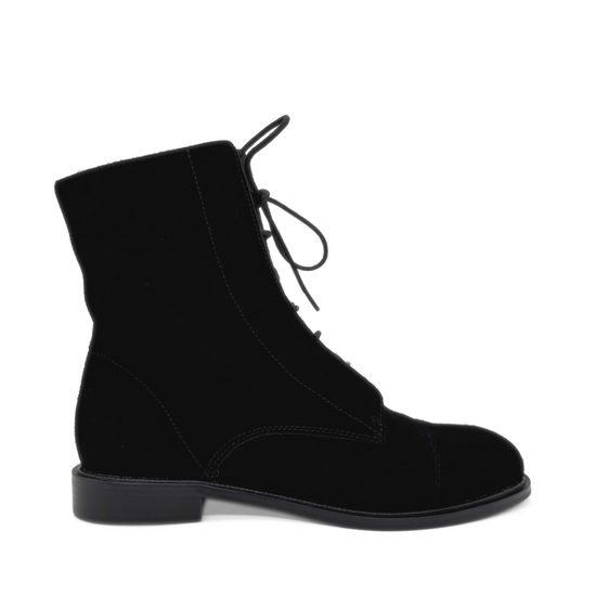 Claude Lace-Up Suede Ankle Boots