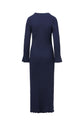 RIBBED MAXI SWEATER DRESS (NAVY)