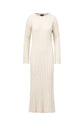 RIBBED MAXI SWEATER DRESS (BONE)