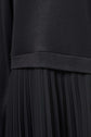 PLEATED SWEATER DRESS (BLACK)