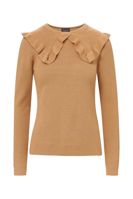 COLLARD SWEATER (CAMEL)