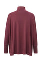 MODAL FLOWY TURTLENECK TOP (MERLOT)