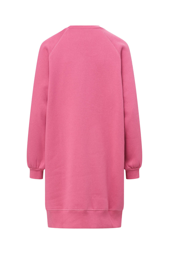 OVERSIZED SWEATSHIRT DRESS (PINK ROSE)