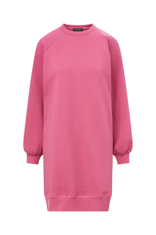 OVERSIZED SWEATSHIRT DRESS (PINK ROSE)