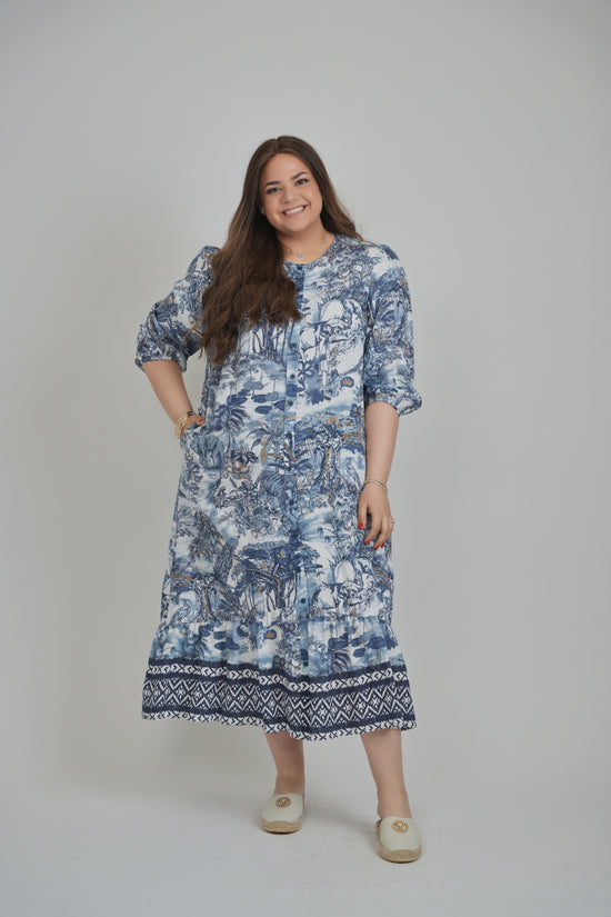 HAILEY DRESS (FRENCH TOILE)