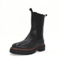 Sherry Leather Lugsole Booties (BLACK)