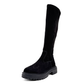 Fiona Lug-Sole Tall Nubuck Boots