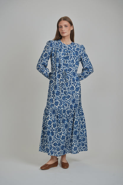 RIVA DRESS (BLUE FLORAL)