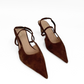 Connie Slingback Suede Heels