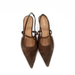 Connie Slingback Suede Heels