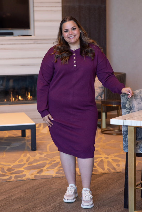 DEBORAH DRESS (PLUM)