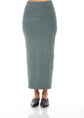 MODAL MIDI SLIM SKIRT (DARK MARINE)