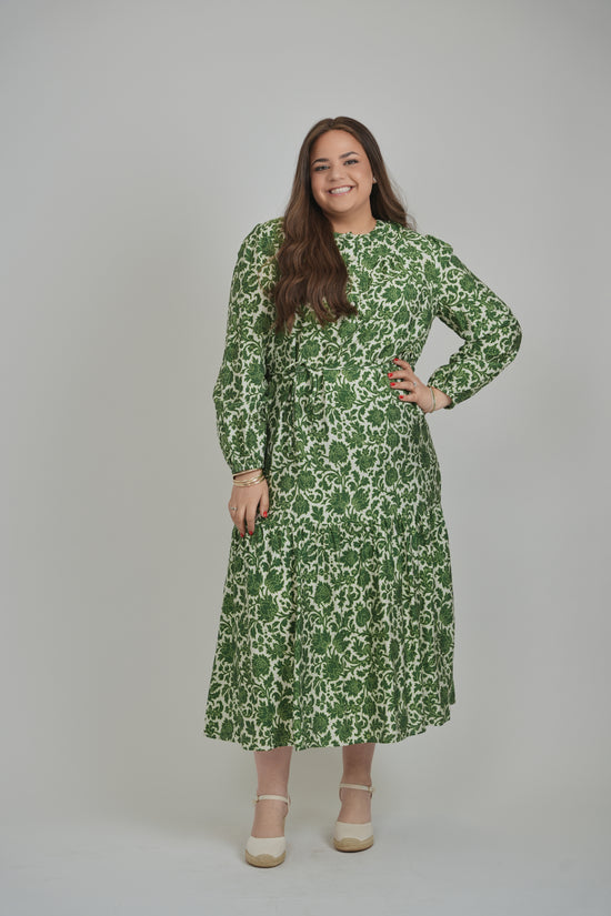 RIVA DRESS (GREEN FLORAL)