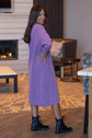 ACID WASH SWEATSHIRT DRESS (PURPLE)