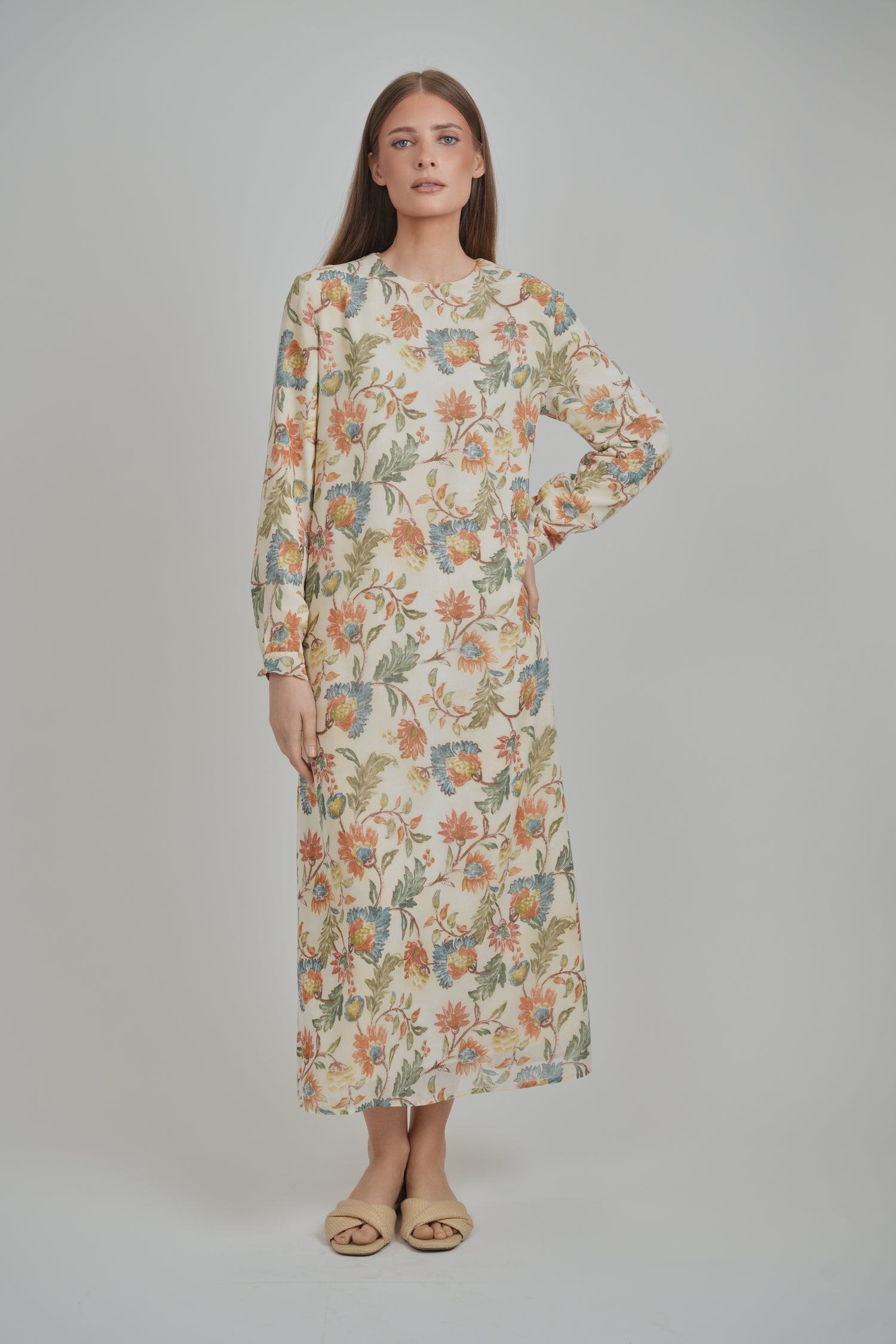 camilla long sleeve dress Palatial Pastels Long Sleeve Buttoned Mini Dress