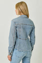 Denim peplum jacket