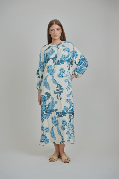 LIORA DRESS (AZURE BLOOM)