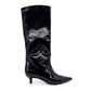 Ari Knee-High Glossed Leather Boots