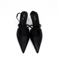 Connie Slingback Leather Heels