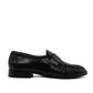 York Ruched Leather Loafers