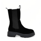 Sherry Nubuck Lugsole Booties (BLACK SUEDE)