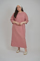 MAXI T-SHIRT DRESS (ROSE)