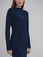 SIDE CINCH DRESS (NAVY)