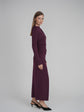 SIDE CINCH DRESS (BERRY)